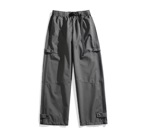 GorgeousBen High Quality Factory Wholesale Custom Logo 100% Polyester Multiple Pockets Elastic Waist Cargo Pants With Drawstring For Men.