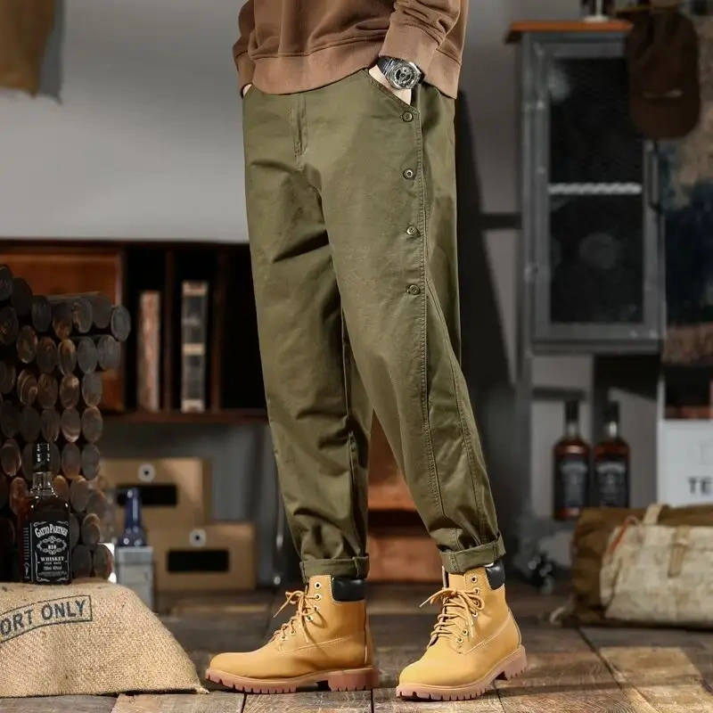 GorgeousBen Delivery In Stock Men Pants Male Summer Quick-Dry Breathable Solid Color Trousers Street Casual Men Cargo Pant.