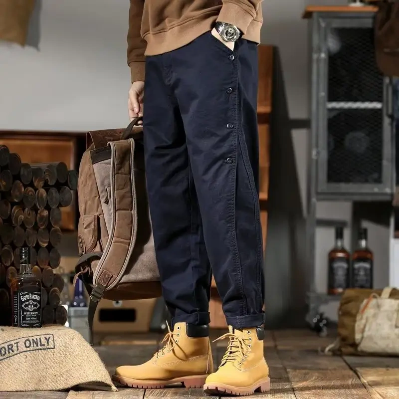 GorgeousBen Delivery In Stock Men Pants Male Summer Quick-Dry Breathable Solid Color Trousers Street Casual Men Cargo Pant.