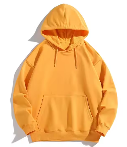 GrogeousBen Hot Sale Heavy-Weight Knitted Fleece Winter Hoodie Plus Size Customizable Pullover Embroidered O-Neck Oversized Solid Pattern
