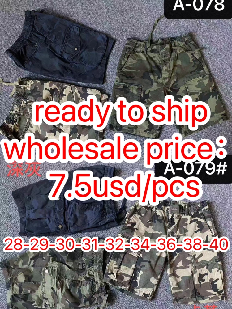 Stocks & ready to ship shorts overalls men's pants.