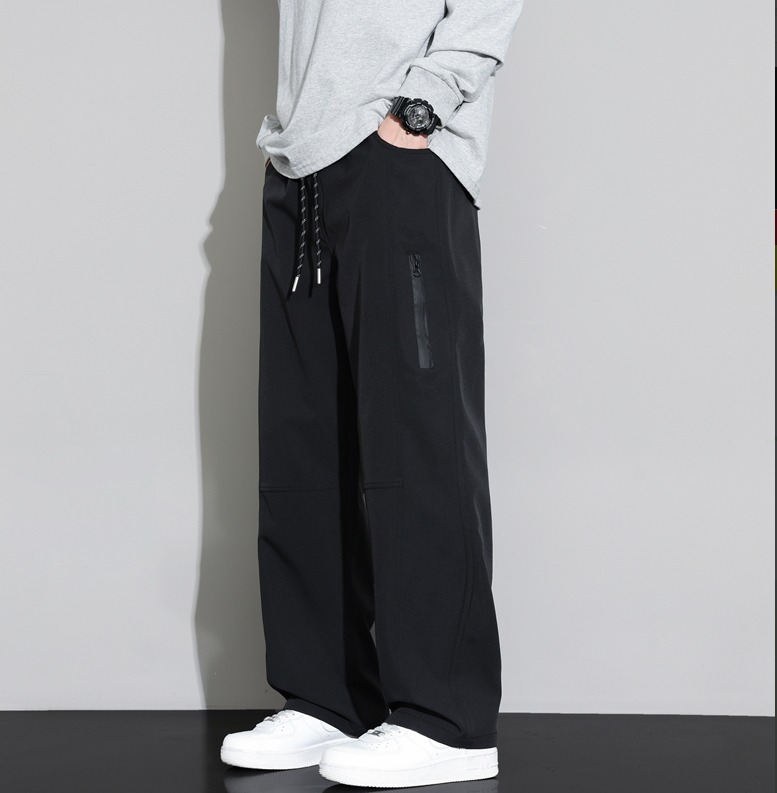 GorgeousBen Men's Leisure Pants for Trendy High Street Work Trousers Outdoor Waterproof Rush Pants Straight Sleeve Summer Spring.