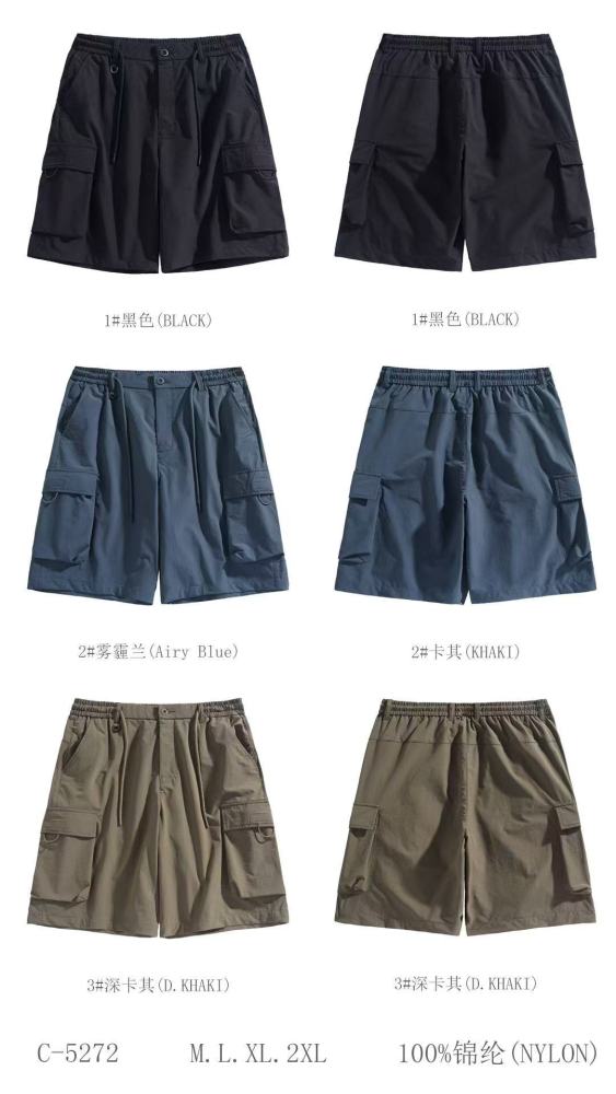 Stocks & ready to ship Short overalls men's pants.