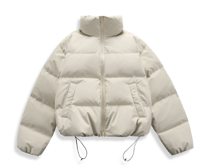GrogeousBen 2024 New American Style Trendy Solid Color Stand Collar Kenedo Style Men's Winter Down Jacket for Cold Protection.