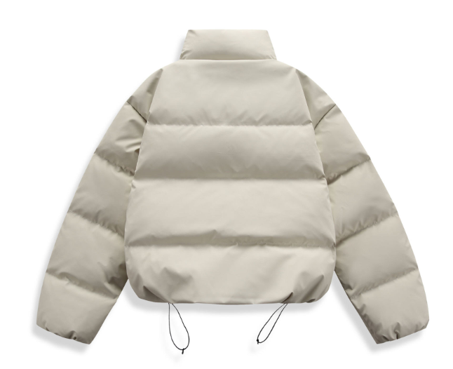 GrogeousBen 2024 New American Style Trendy Solid Color Stand Collar Kenedo Style Men's Winter Down Jacket for Cold Protection.