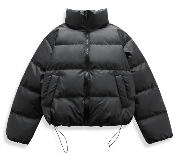 GrogeousBen 2024 New American Style Trendy Solid Color Stand Collar Kenedo Style Men's Winter Down Jacket for Cold Protection.
