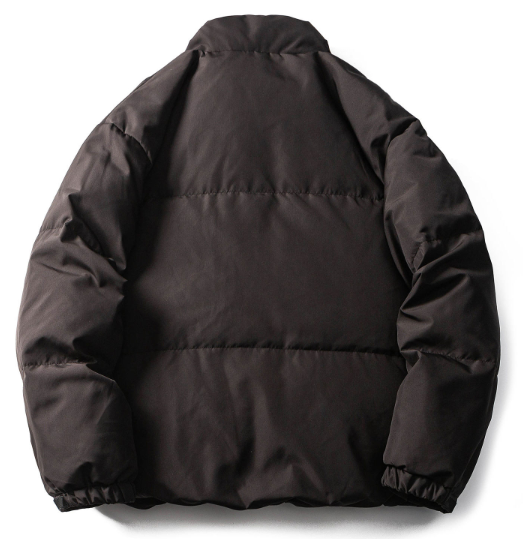 GrogeousBen 2025 Winter Stand Collar Warm Men's Down Jacket Solid Color Men's Autumn Winter American Casual Coat