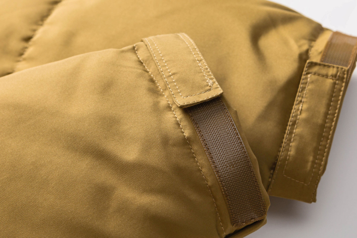 GrogeousBen 2025 Winter Stand Collar Warm Men's Down Jacket Solid Color Men's Autumn Winter American Casual Coat