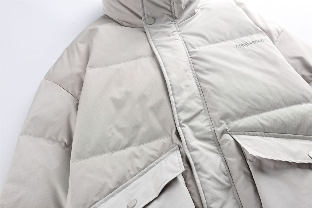GrogeousBen 2025 New Men's Stand Collar Down Jacket; Couple's Winter White Duck Down Thickened Warm Coat; Light and Versatile Trend