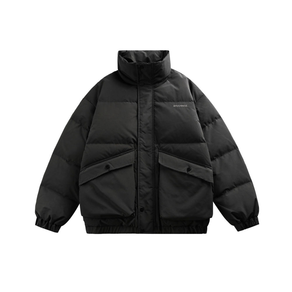 GrogeousBen 2025 New Men's Stand Collar Down Jacket; Couple's Winter White Duck Down Thickened Warm Coat; Light and Versatile Trend
