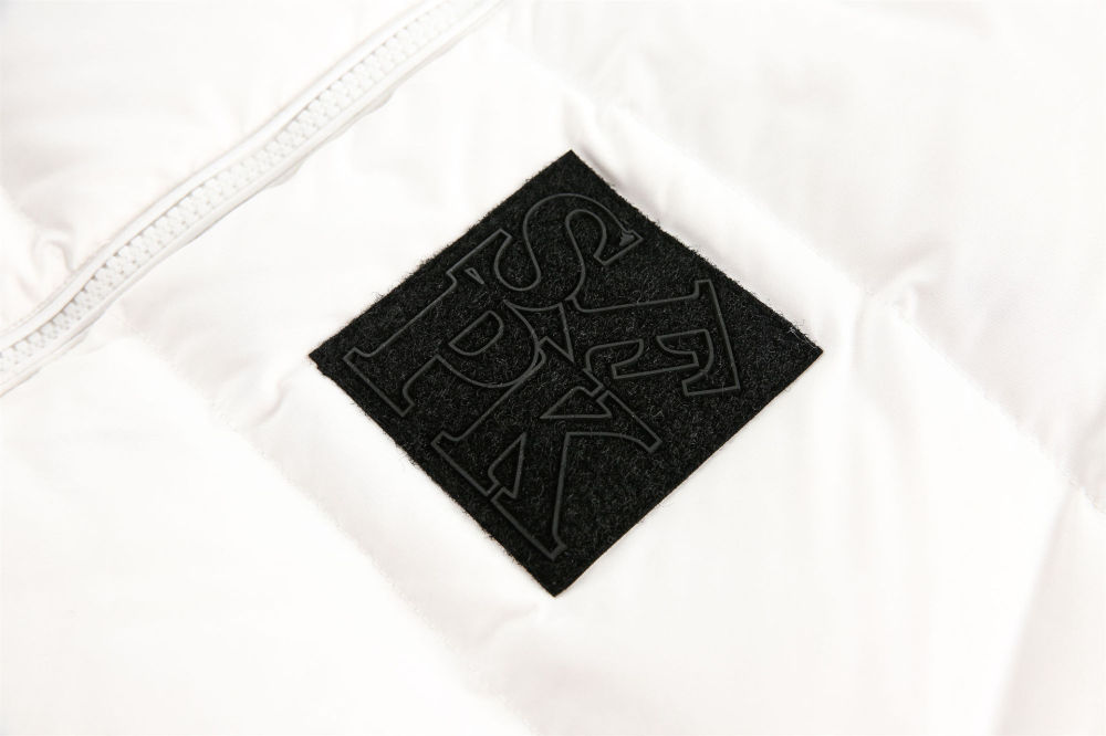 GrogeousBen  European and American fashion American retro patch embroidery down jacket for men and women 90 white duck down 2024 autumn and winter bread jacket