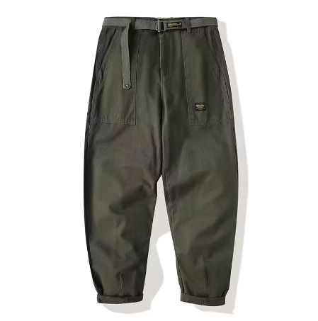 GorgeousBen  Men'S Casual Summer Mens Casual Cotton Pants Loose Baggy Trousers Joggers Men Cargo Pant
