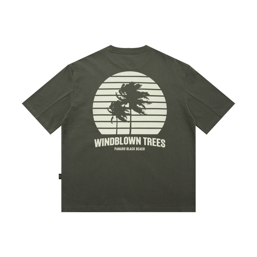 GrogeousBen 2025 Summer New Streetwear Vintage Heavyweight T-Shirt Men's 310g Pure Cotton Short Sleeve Loose Tee.