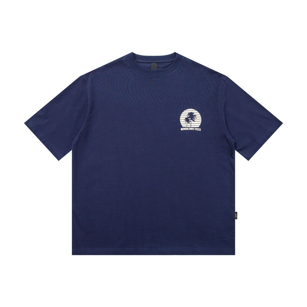 GrogeousBen 2025 Summer New Streetwear Vintage Heavyweight T-Shirt Men's 310g Pure Cotton Short Sleeve Loose Tee.