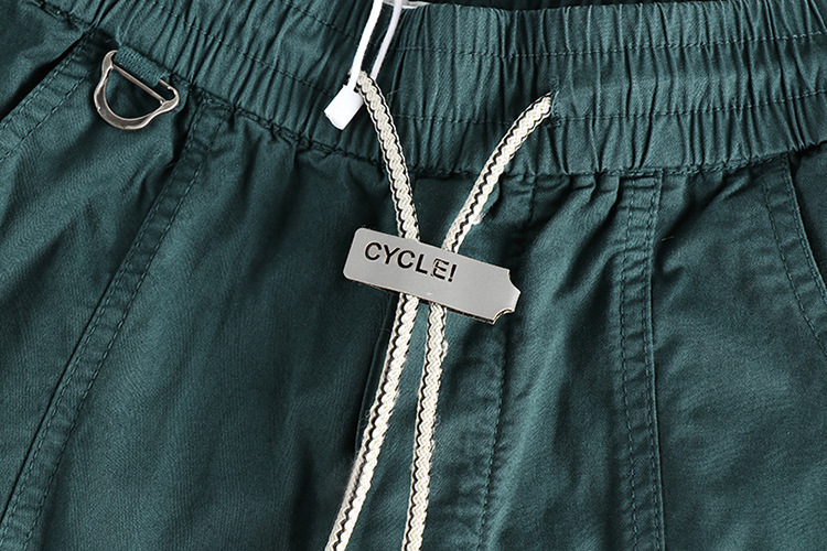 GrogeousBen 2025Design sense American retro trend wash workwear casual pants men peacock green versatile loose straight-leg long pants