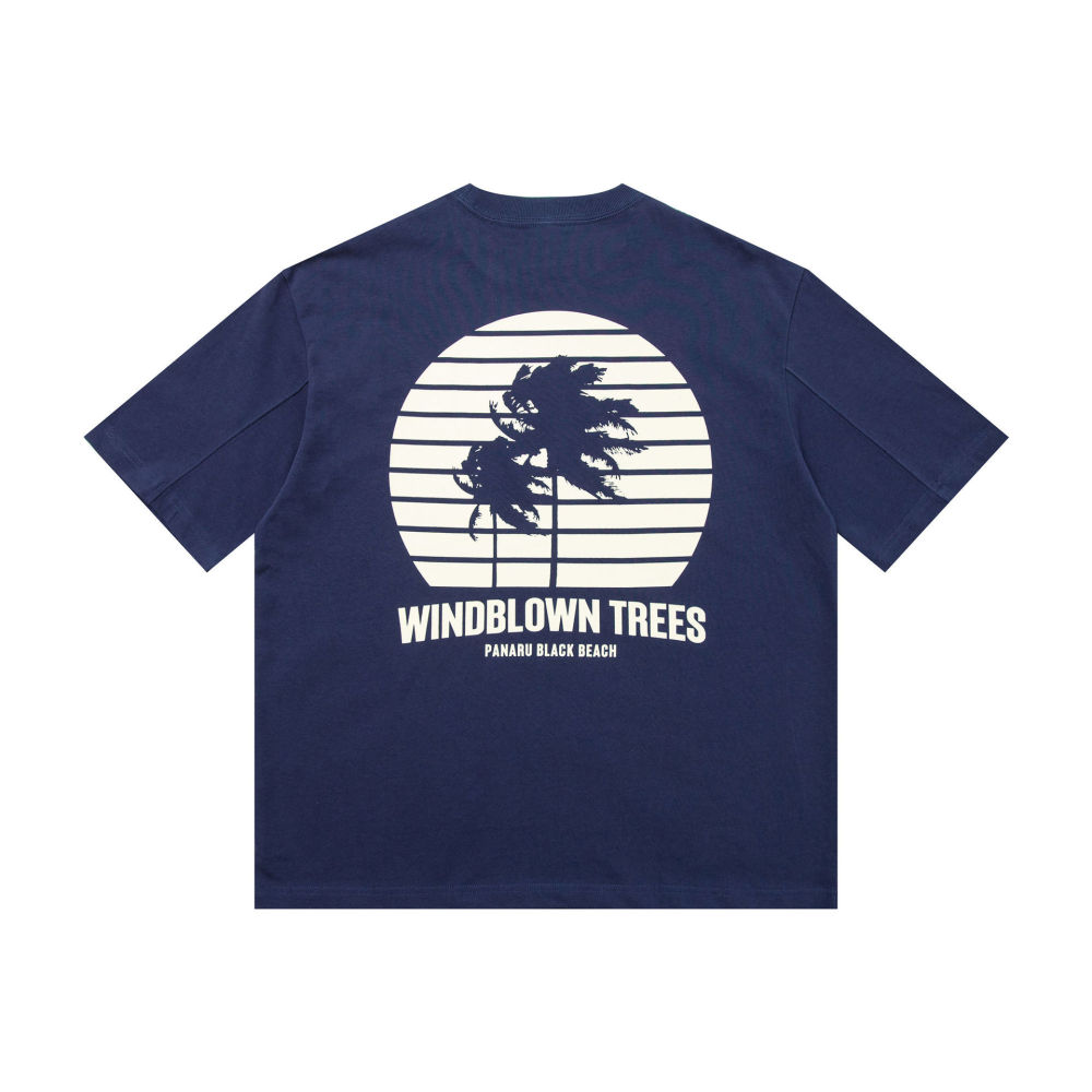 GrogeousBen 2025 Summer New Streetwear Vintage Heavyweight T-Shirt Men's 310g Pure Cotton Short Sleeve Loose Tee.