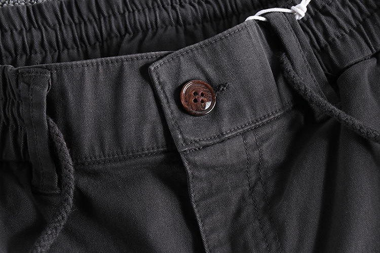GrogeousBen  2025 Original European and American zipper cuff men's casual pants, ins washed micro-elastic versatile slim-fit multi-pocket work pants.