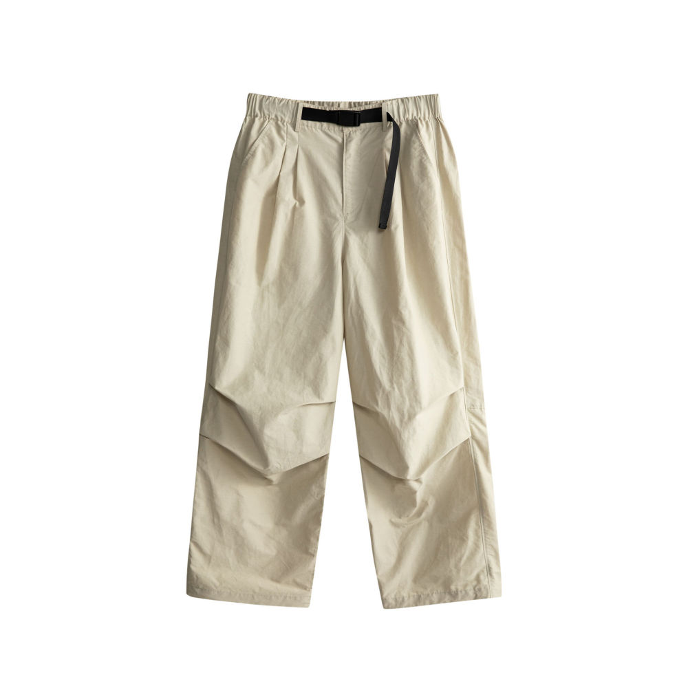 GorgeousBen  2025 American casual outdoor quick-drying retro versatile casual workwear straight-leg wide-leg hot girl European and American parachute pants.