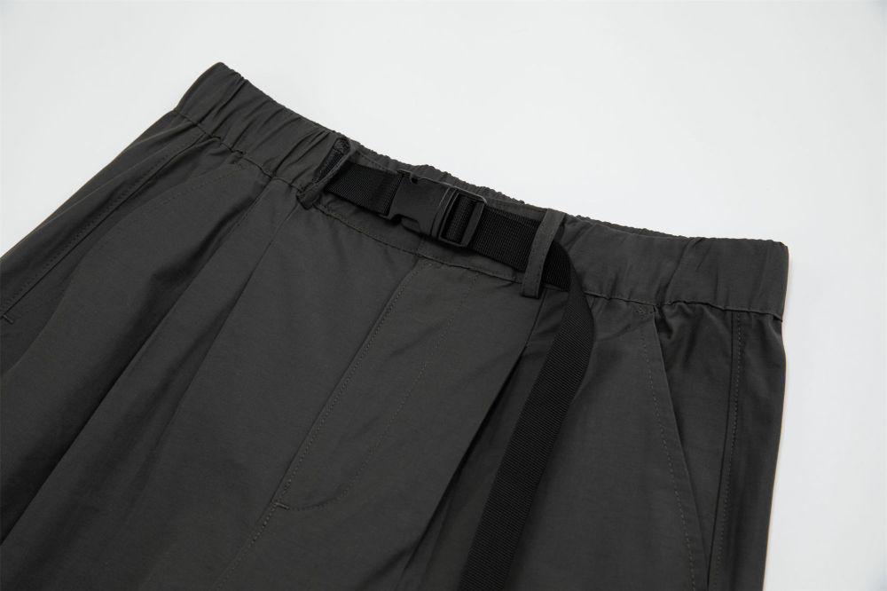 GorgeousBen  2025 American casual outdoor quick-drying retro versatile casual workwear straight-leg wide-leg hot girl European and American parachute pants.