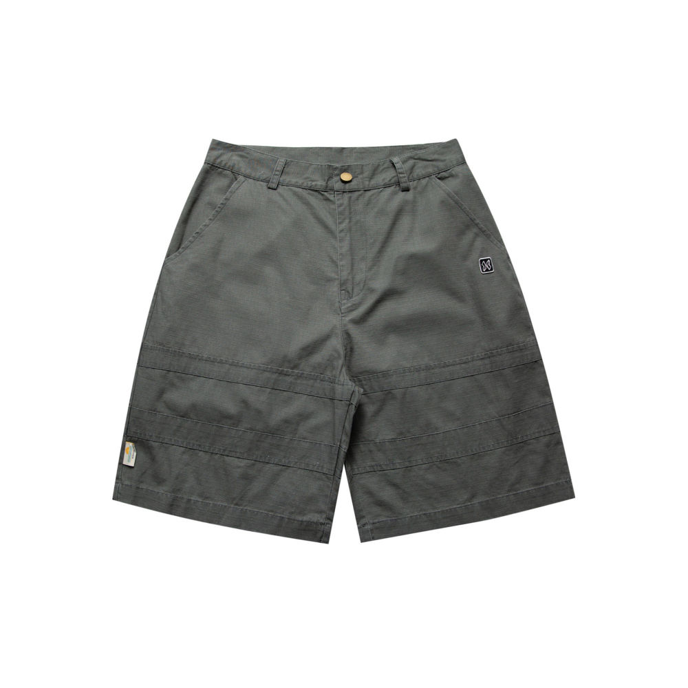 GorgeousBen  2025 new khaki work shorts for men summer fashion American style pants loose straight-leg casual five-point pants