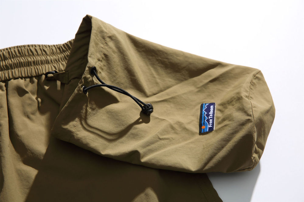 GorgeousBen 2025 Men's summer loose straight leg sports shorts with big pockets and drawstrings in American style