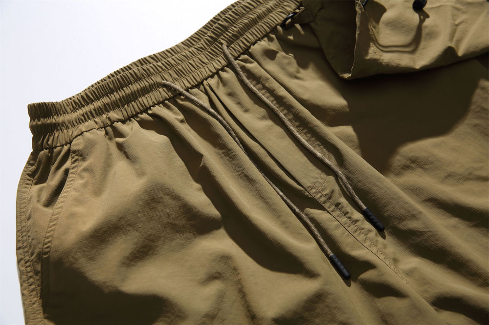 GorgeousBen 2025 Men's summer loose straight leg sports shorts with big pockets and drawstrings in American style