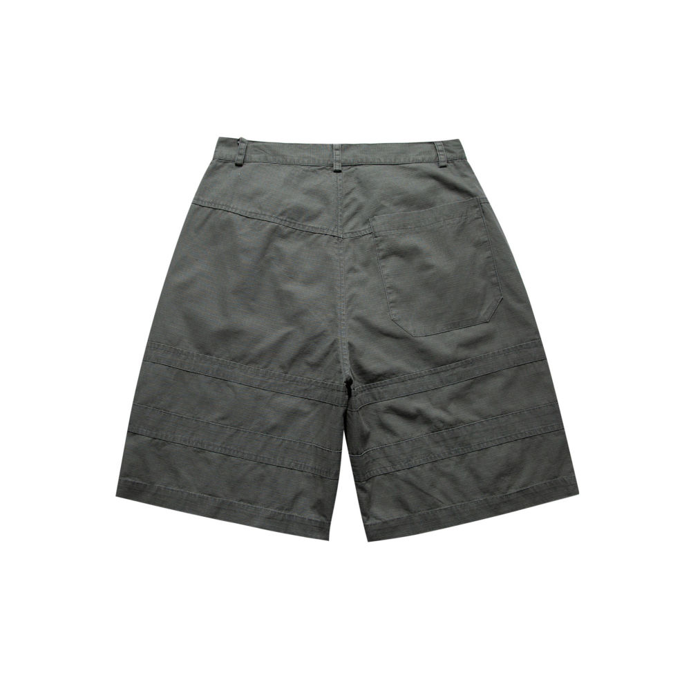 GorgeousBen  2025 new khaki work shorts for men summer fashion American style pants loose straight-leg casual five-point pants