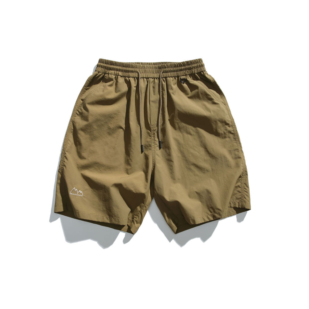 GorgeousBen 2025 Men's summer loose straight leg sports shorts with big pockets and drawstrings in American style