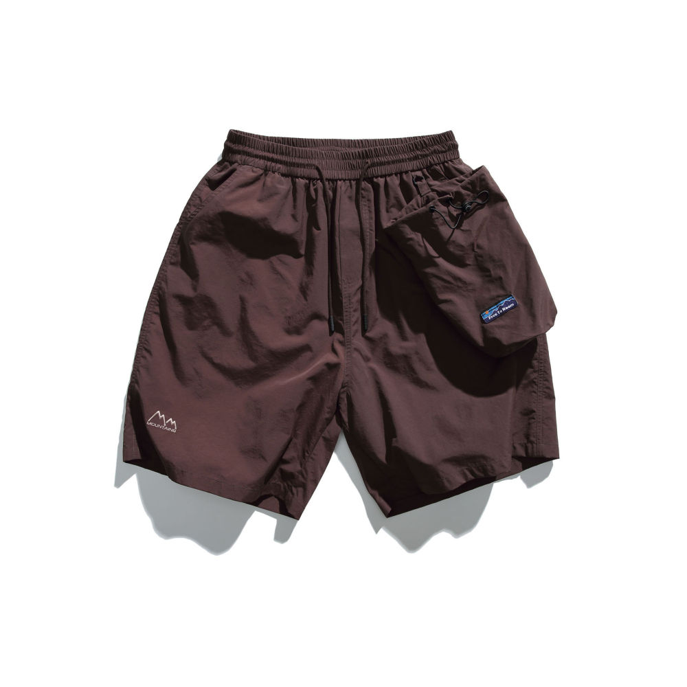GorgeousBen 2025 Men's summer loose straight leg sports shorts with big pockets and drawstrings in American style