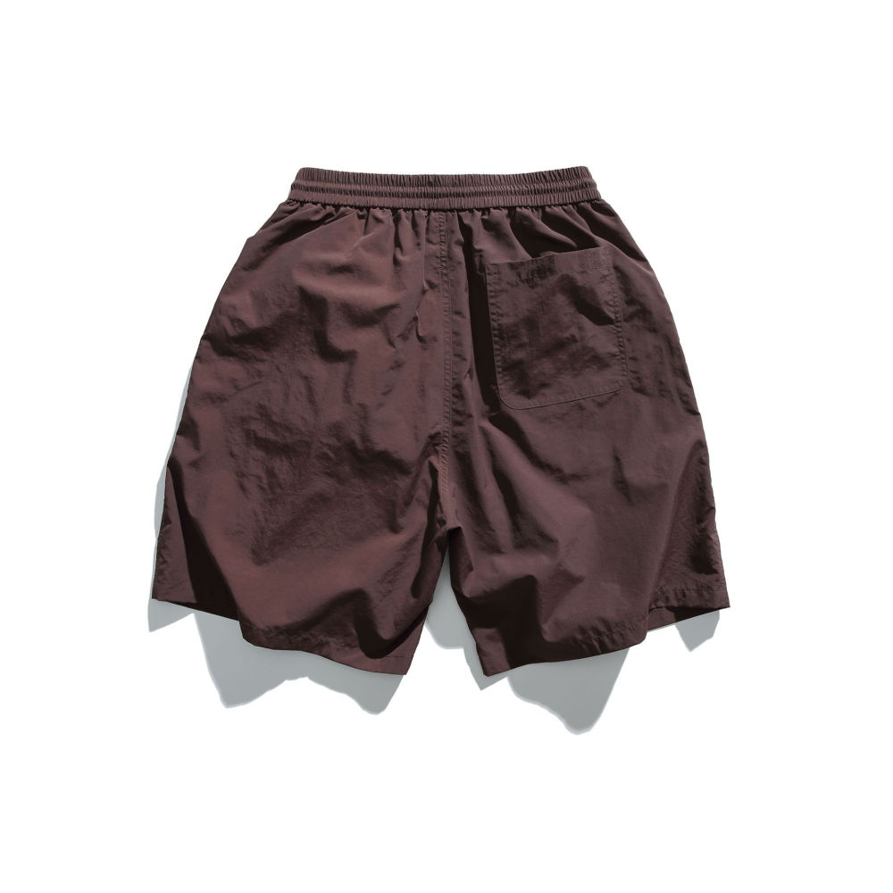 GorgeousBen 2025 Men's summer loose straight leg sports shorts with big pockets and drawstrings in American style