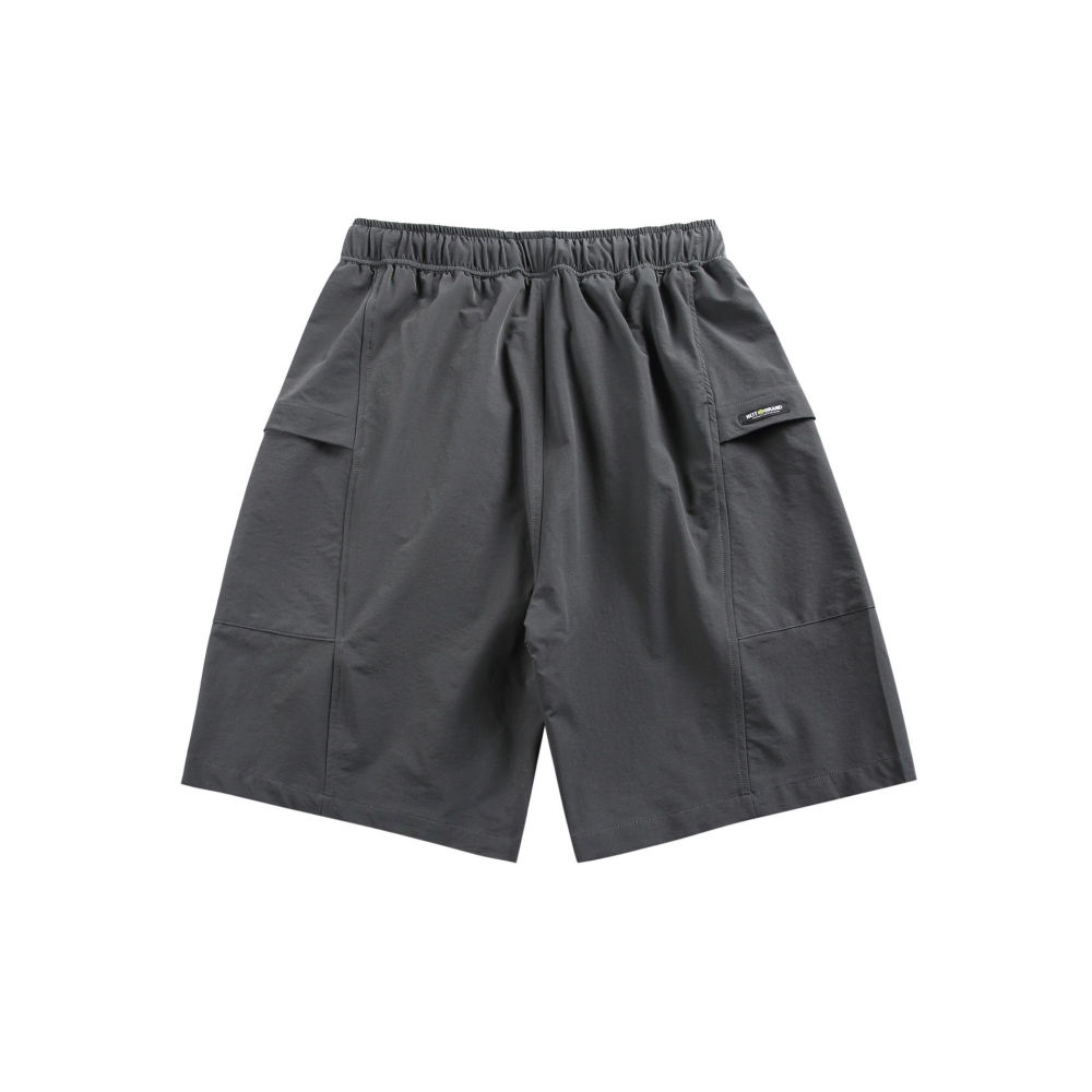GorgeousBen  American style casual brand with large pockets, functional straight leg work shorts for men, casual loose color-blocked sports shorts with five pockets
