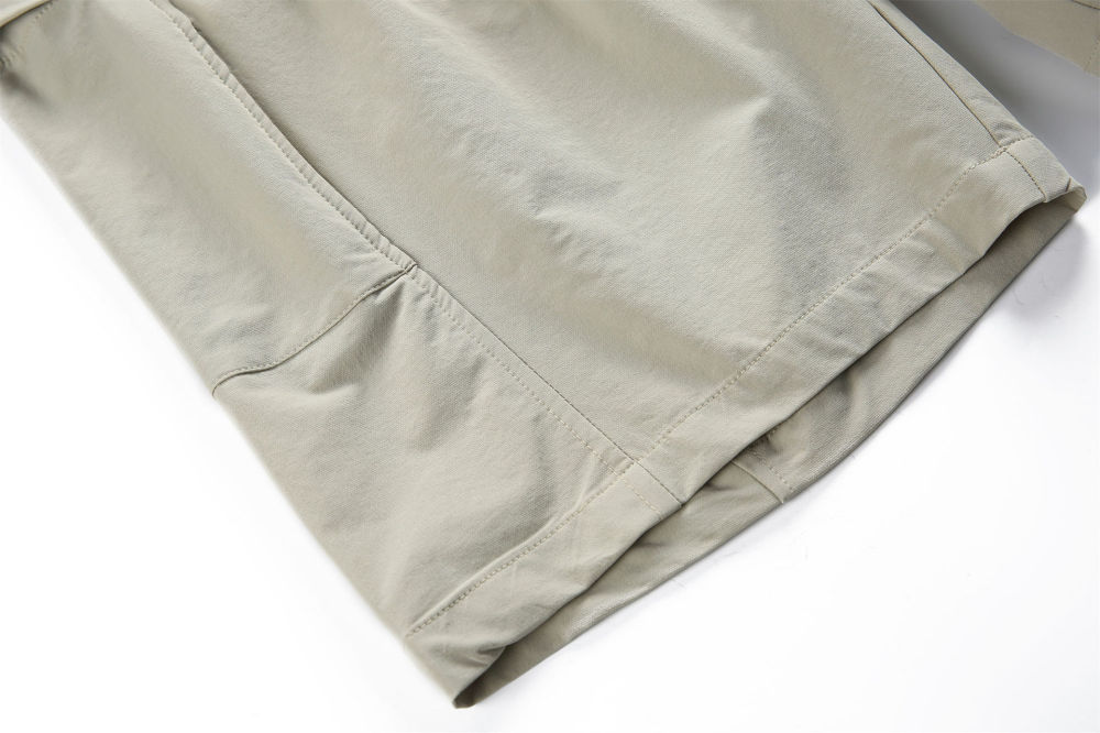 GorgeousBen  American style casual brand with large pockets, functional straight leg work shorts for men, casual loose color-blocked sports shorts with five pockets