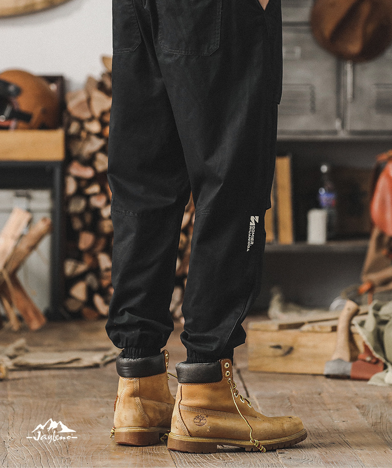 GorgeousBen Men's summer camouflage work pants 2025 new loose straight-leg men's casual pants thin American style brand anklelength pants.