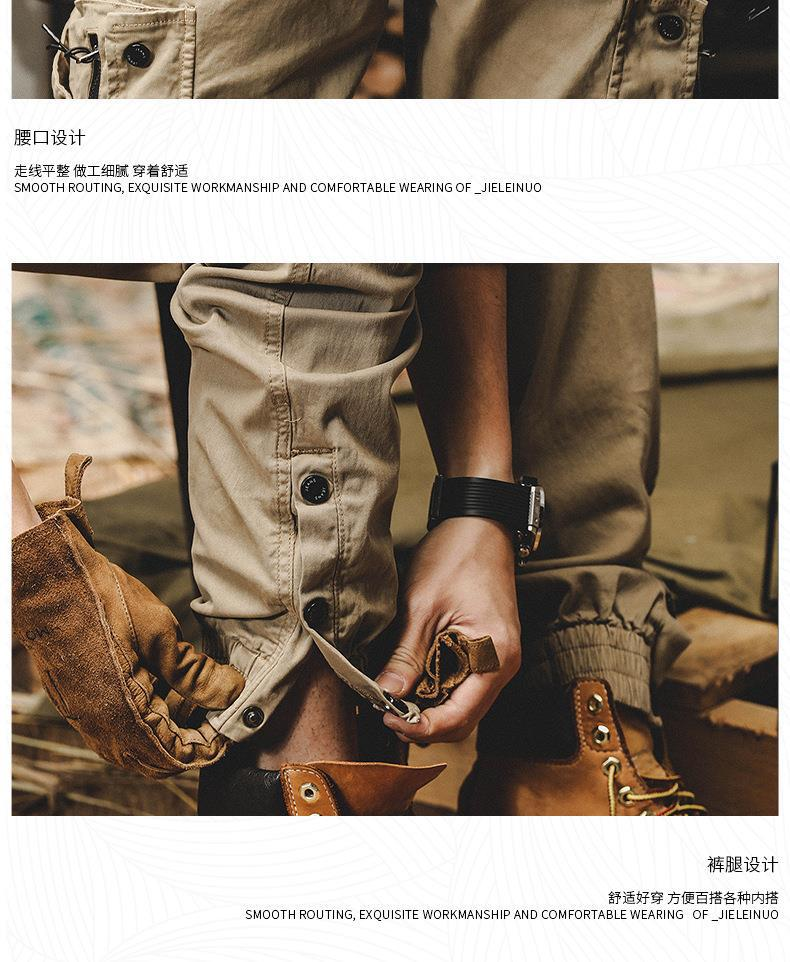 GorgeousBen Men's straight-leg American work pants for spring and autumn 2025; functional urban outdoor commuting tactical casual pants.