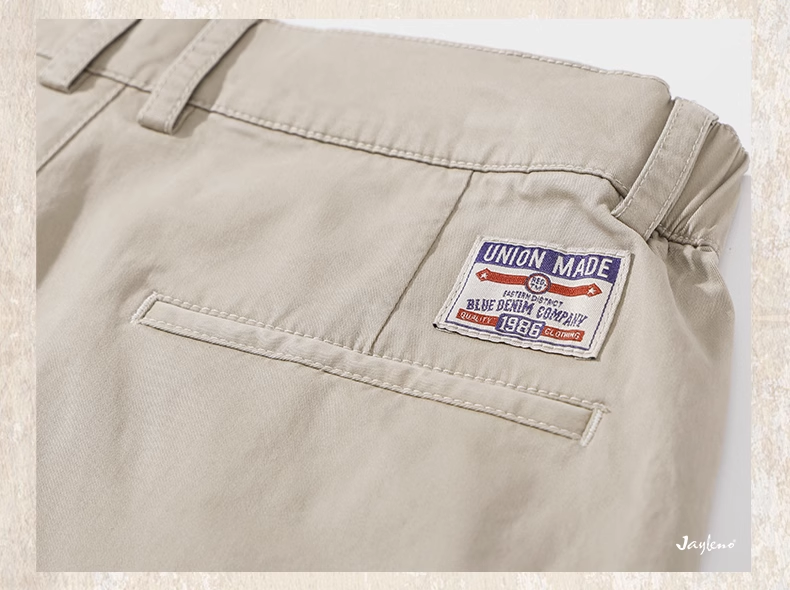 GorgeousBen Men's work pants spring 2025 new American vintage simple trousers loose straight-leg casual pants male.