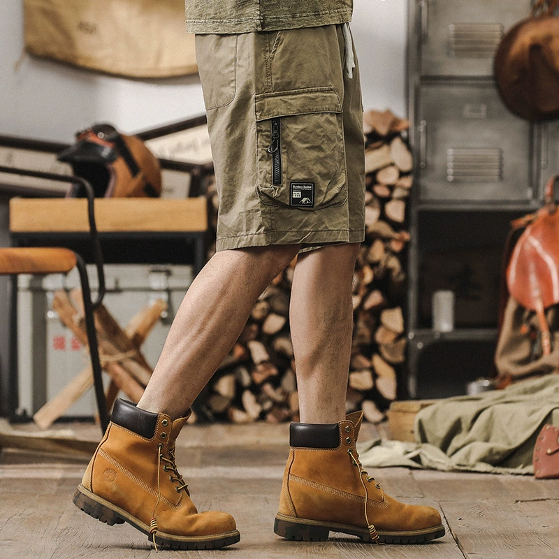 GorgeousBen Mountain style outdoor workwear shorts men's summer loose plus size trendy brand men's mid pants American five quarter pants men.