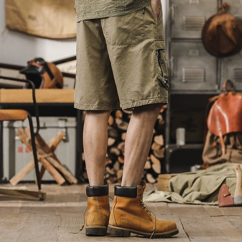 GorgeousBen Mountain style outdoor workwear shorts men's summer loose plus size trendy brand men's mid pants American five quarter pants men.