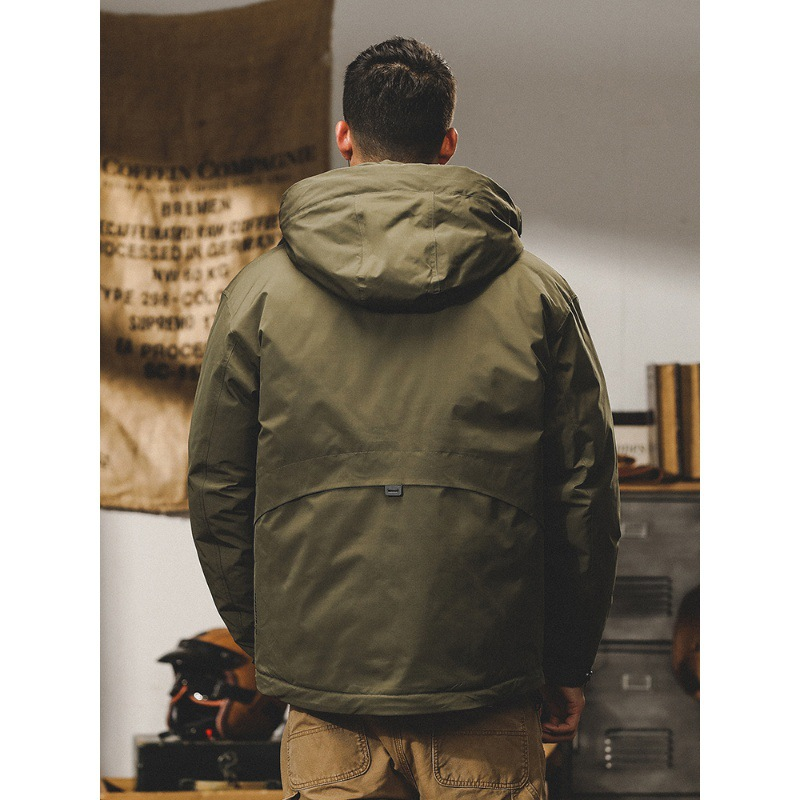 GorgeousBen  Down jacket men's winter hooded graphene anti-static electrical equipment outdoor functional down jacket jacket men's autumn and winter styles