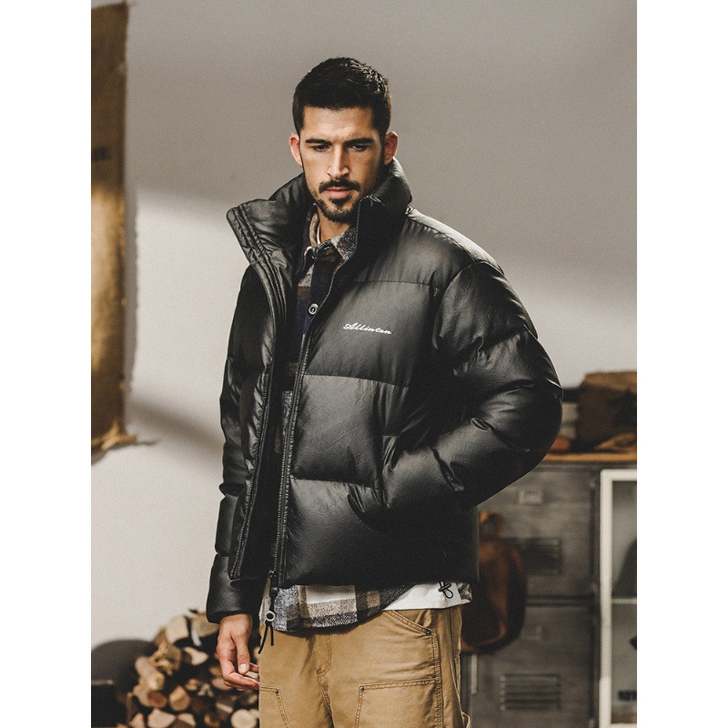 GorgeousBen American heavy-duty down jacket men's winter new trendy brand loose casual warm thick bread jacket.