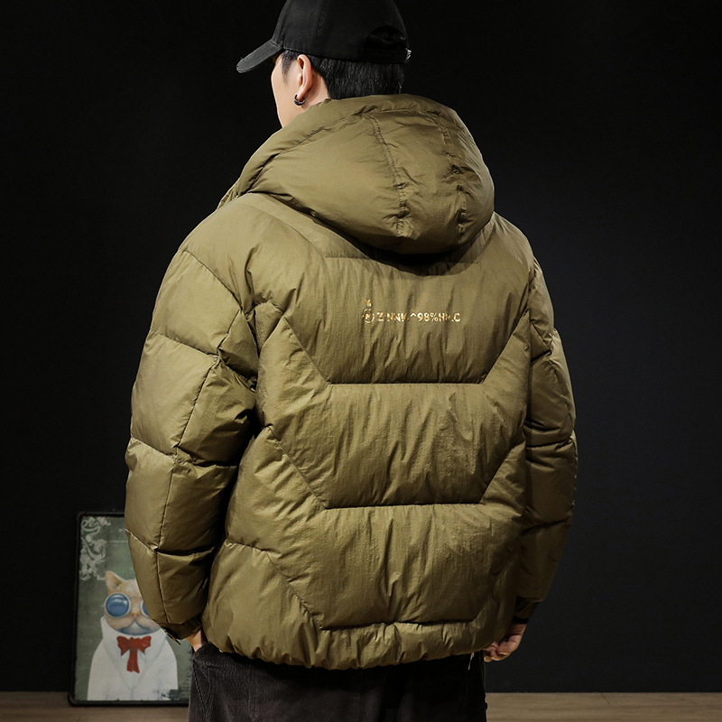 GorgeousBen 2025 American heavy-duty down jacket men's winter new trendy brand loose casual warm thick bread jacket.
