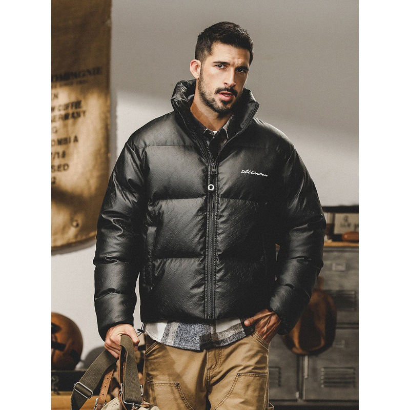 GorgeousBen American heavy-duty down jacket men's winter new trendy brand loose casual warm thick bread jacket.
