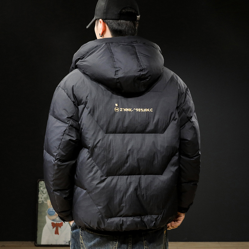 GorgeousBen 2025 American heavy-duty down jacket men's winter new trendy brand loose casual warm thick bread jacket.