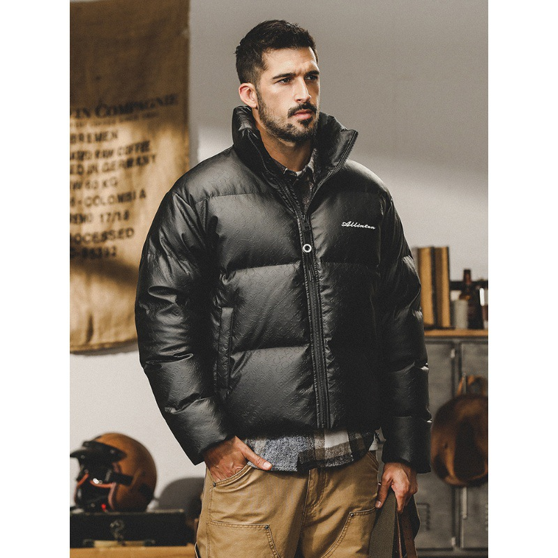 GorgeousBen American heavy-duty down jacket men's winter new trendy brand loose casual warm thick bread jacket.