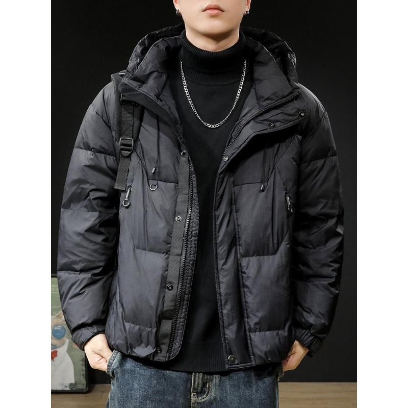 GorgeousBen 2025 American heavy-duty down jacket men's winter new trendy brand loose casual warm thick bread jacket.