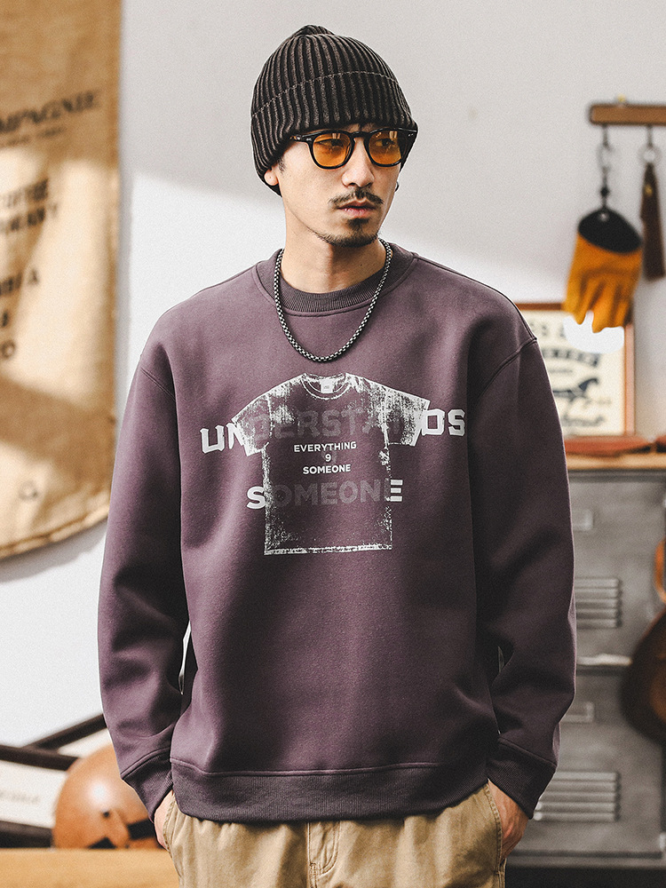 GorgeousBen  Heavy duty hoodie men's autumn American fashion brand retro design sense top loose jacket men's spring and autumn.