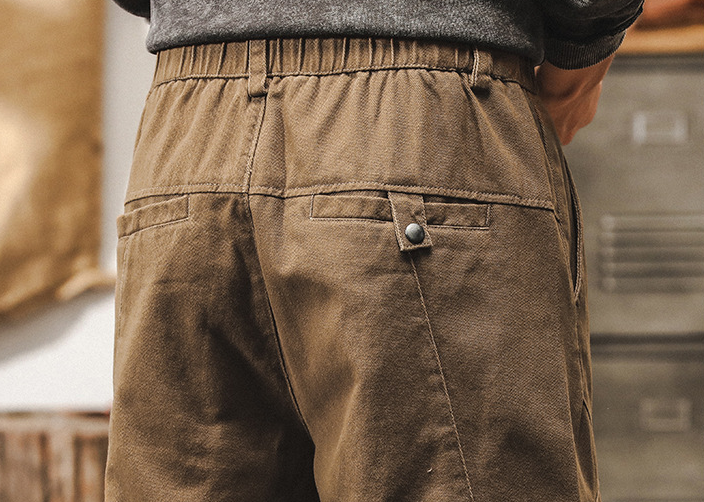 GorgeousBen Work pants men's 2025 spring new style leg binding pants American loose outdoor functional casual pants men.