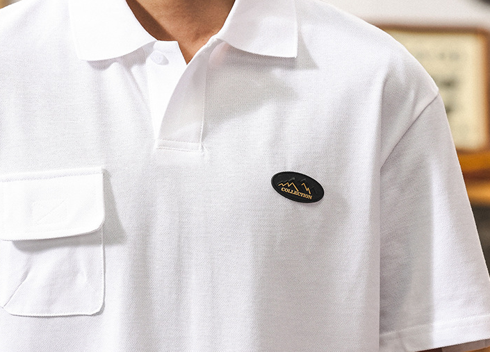 GorgeousBen American retro men's polo shirt short sleeved summer trendy brand eavyweight T-shirt men's mountain style loose top  .