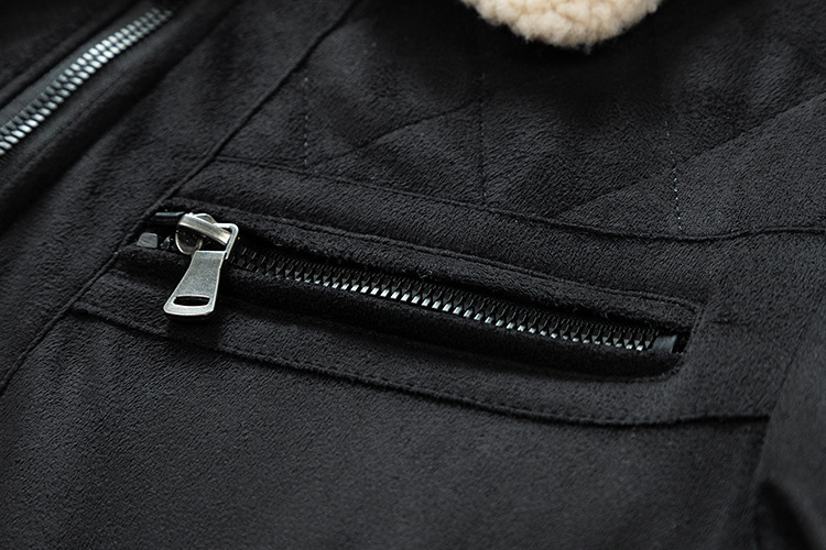 GorgeousBen Autumn and winter suede jacket men's zipper cardigan jacket cross-border casual lambskin jacket men's.