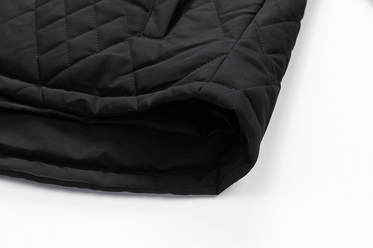 GorgeousBen New autumn and winter diamond grid plus plus size trendy jacket for men, knitted sleeves with cotton jacket, men's casual business jacket.