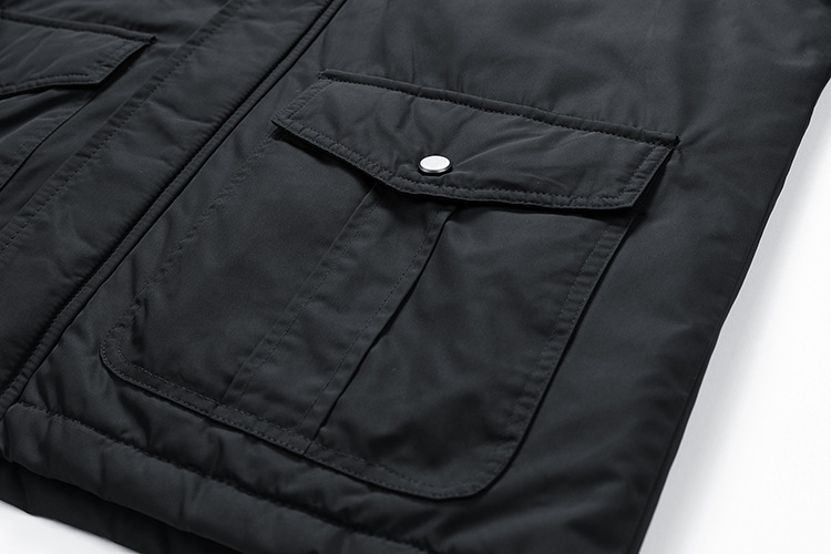 GorgeousBen Men's winter hooded detachable inner liner workwear jacket men's retro outdoor American tough guy trendy men's clothing.